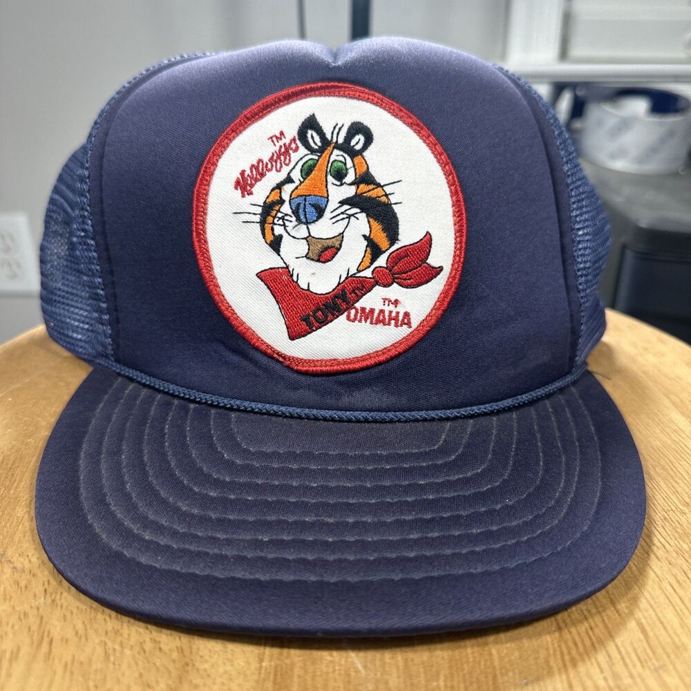 Vintage Kellogg's Tony the Tiger Trucker Hat Omaha Nebraska